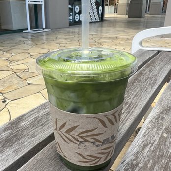 Cafe 'Alalā - iced banana bread matcha latte - Coffee Roasteries Near Me - Urban Honolulu, Hawaii