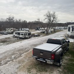 Pioneer River Resort - Got some snow.