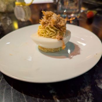 Dram & Grain - Crab devilled egg - Whiskey Bars Near Me - Washington, DC, District of Columbia