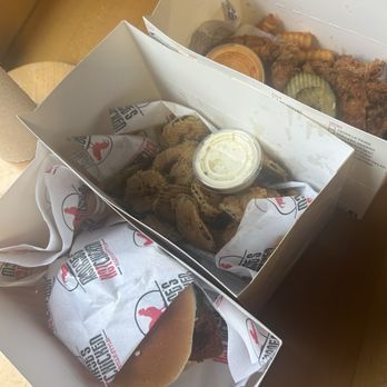 Monroe's Hot Chicken - Fried Chicken Sandwich 3pc Chicken Tender & Fries Box Fried pickles - Chicken Shop Near Me - Phoenix, Arizona Monroe's Hot Chicken - Fried Chicken Sandwich 3pc Chicken Tender & Fries Box Fried pickles - Chicken Shop Near Me - Phoenix, Arizona