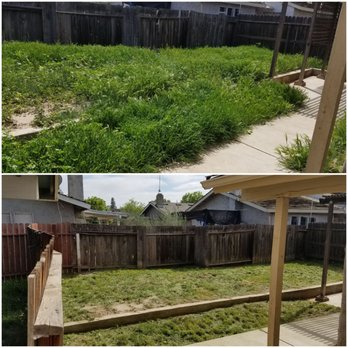 Advanced Landscape Management - before and after - Landscaping Near Me - Visalia, California