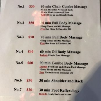 My Touch Spa - My Touch Spa menu - Massage Near Me - Orange, California