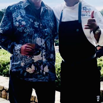 Roy's at Pebble Beach - Chef Pablo with Hubby - Asian Fusion Near Me - Pebble Beach, California Roy's at Pebble Beach - Chef Pablo with Hubby - Asian Fusion Near Me - Pebble Beach, California