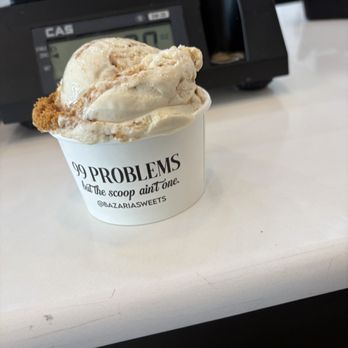 Bazaria Sweets - Medium scoop of cookie butter gelato - Ice Cream & Frozen Yogurt Near Me - Plano, Texas Bazaria Sweets - Medium scoop of cookie butter gelato - Ice Cream & Frozen Yogurt Near Me - Plano, Texas