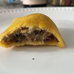 Arepa Express - Empanadas Colombian style with masa shell. Amazing.