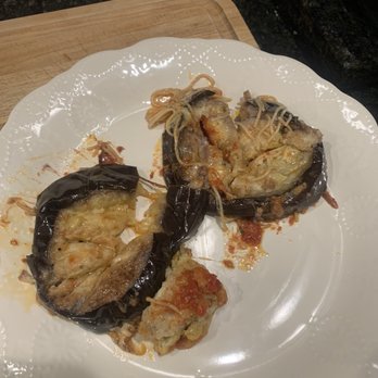 Casa Novello - $23 takeout eggplant parm. 3 inch cut of raw eggplant and seeds - Italian Near Me - Westbrook, Maine Casa Novello - $23 takeout eggplant parm. 3 inch cut of raw eggplant and seeds - Italian Near Me - Westbrook, Maine