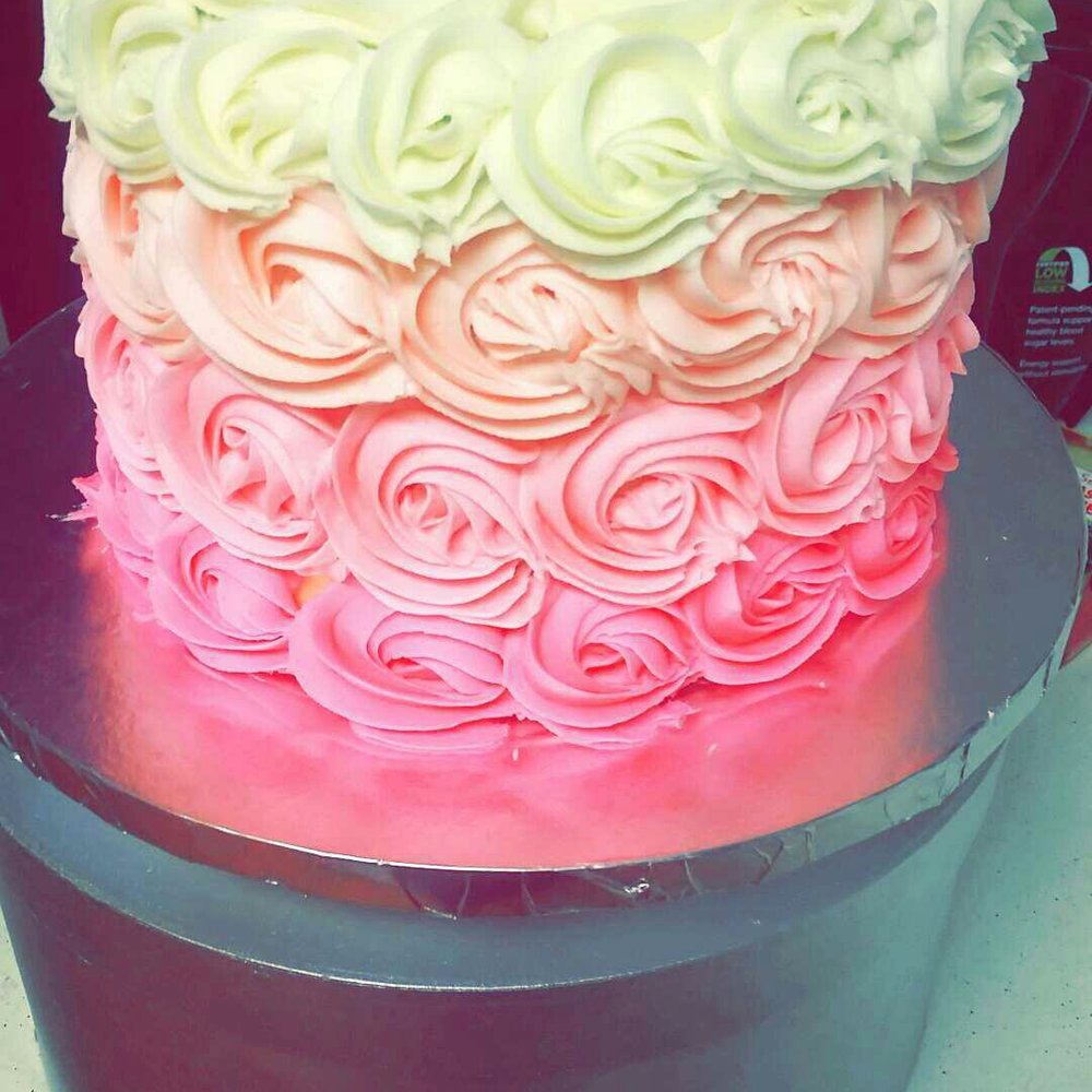 Cake Carousel - This was the final product- I used the fushia Americolor gel to color the buttercream. - Chocolatiers & Shops Near Me - Arlington, Texas