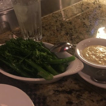 Ditka's Oakbrook - a simple steamed broccolini with Bechamel Sauce on the side - American Near Me - Oakbrook Terrace, Illinois Ditka's Oakbrook - a simple steamed broccolini with Bechamel Sauce on the side - American Near Me - Oakbrook Terrace, Illinois