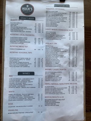 Menu photo 8 Huck's American Craft Baltimore, MD Menu photo 8 Huck's American Craft Baltimore, MD