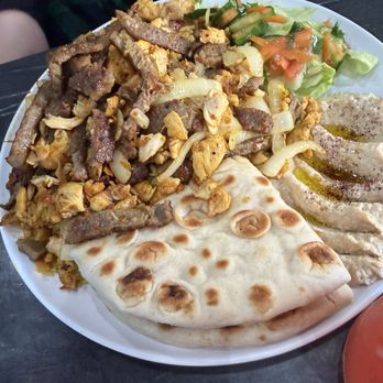 Moe's Mediterranean - Mix Chicken & Gyro plate - Kebab Near Me - San Luis Obispo, California Moe's Mediterranean - Mix Chicken & Gyro plate - Kebab Near Me - San Luis Obispo, California