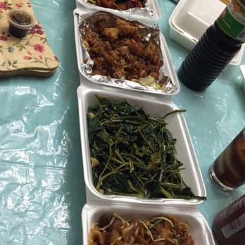 First Chinese BBQ - Beef flat noodle, sautéed water spinach, Hong Kong style shrimp, Orange chicken and beef with Chinese broccoli. All Togo and yum - Chinese Near Me - Richardson, Texas First Chinese BBQ - Beef flat noodle, sautéed water spinach, Hong Kong style shrimp, Orange chicken and beef with Chinese broccoli. All Togo and yum - Chinese Near Me - Richardson, Texas