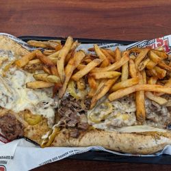 Penn Station East Coast Subs - Large Cheese steak