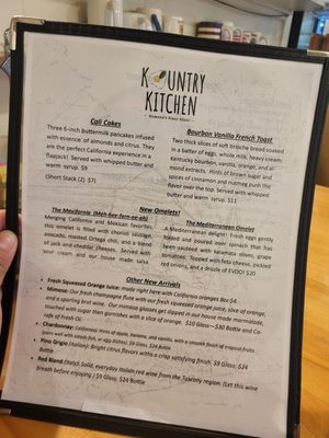 Menu photo 2 Country Kitchen Ramona, CA