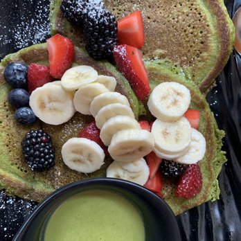 Ms Yoo - Matcha Pancakes! incredible! - Korean Near Me - New York, New York Ms Yoo - Matcha Pancakes! incredible! - Korean Near Me - New York, New York