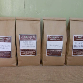 D's Roastery - $12 per pound.
Nicaragua fair trade organic
Sumatra dark roast
Ethiopia Harrar
Dominican Republic organic
Colombian decaf - Coffee Roasteries Near Me - Wimberley, Texas D's Roastery - $12 per pound.
Nicaragua fair trade organic
Sumatra dark roast
Ethiopia Harrar
Dominican Republic organic
Colombian decaf - Coffee Roasteries Near Me - Wimberley, Texas
