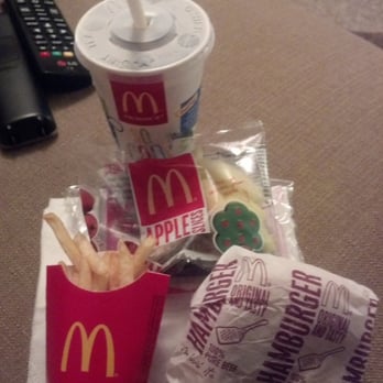 McDonald's - Hamburger, french fries, apples and a toy small drink too - Fast Food Near Me - Makawao, Hawaii