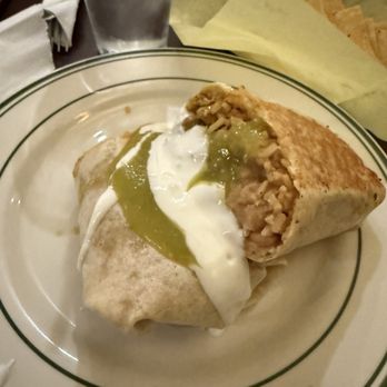 Speedy's Tacos - Carnitas Steak Burrito (Carne Asada) with green sauce and sour cream- was good!  Ask for their spicy sauce (orange sauce) - Mexican Near Me - Sunnyvale, California