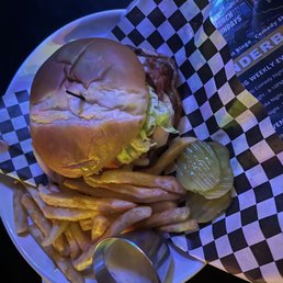 Under burger fries Under burger fries