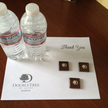 DoubleTree by Hilton Hotel Mahwah - Chocolates & water - Hotels Near Me - Mahwah, New Jersey DoubleTree by Hilton Hotel Mahwah - Chocolates & water - Hotels Near Me - Mahwah, New Jersey