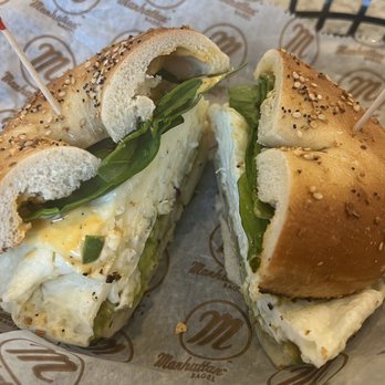 Manhattan Bagel - Avocado Egg White 510 Cal - Bagels Near Me - Roseland, New Jersey