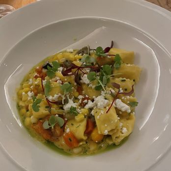 Cru Uncorked - Corn Agnolotti - French Near Me - Moreland Hills, Ohio Cru Uncorked - Corn Agnolotti - French Near Me - Moreland Hills, Ohio