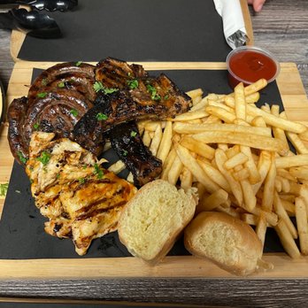 Plan B - Salad, mixed Braai platter with lamb chop, chicken and boerewors. - South African Near Me - Toronto, Ontario Plan B - Salad, mixed Braai platter with lamb chop, chicken and boerewors. - South African Near Me - Toronto, Ontario