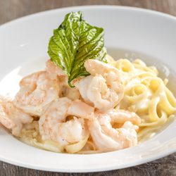 Montecatini Restaurant - Enjoy our exquisite FETTUCCINE ALFREDO pasta, the secret sauce of the house, to which we have added Shrimp