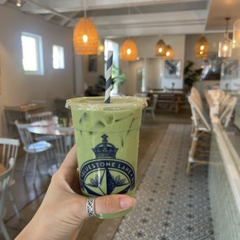 Bluestone Lane - Iced matcha late - Coffee & Tea Near Me - Orange, California Bluestone Lane - Iced matcha late - Coffee & Tea Near Me - Orange, California
