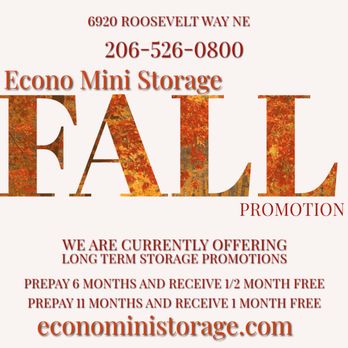 Econo-Mini Storage Center - Self Storage Near Me - Seattle, Washington Econo-Mini Storage Center - Self Storage Near Me - Seattle, Washington