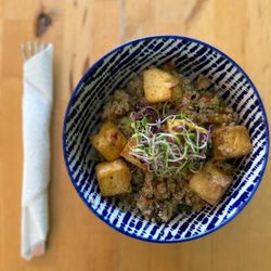 Cafe MAM - Quinoa with tofu! Yum!