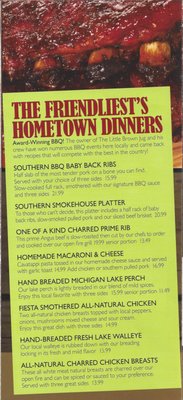 Menu photo 7 Little Brown Jug Maybee, MI