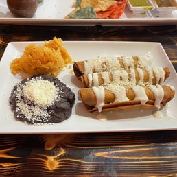 Chicken Flautas Platter
