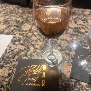 Freestone Restaurant - They had a great selection of wines and some intriguing craft cocktails - I went with the rosé - Casinos Near Me - Kalispell, Montana