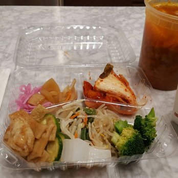 Jong Ga House - Ordered #45 soup and got a small rice and vegetable tray. Yes!!! - Korean Near Me - Oakland, California Jong Ga House - Ordered #45 soup and got a small rice and vegetable tray. Yes!!! - Korean Near Me - Oakland, California