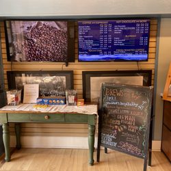 Lake Mountain Coffee - Menu board