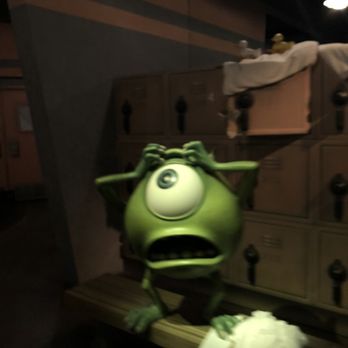 Monsters - Sully hiding in the locker room. - Amusement Parks Near Me - Anaheim, California
