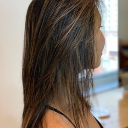 Salon JKU - After side profile with whispy long curtain bang