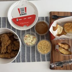 KFC - 8 pc. Bucket with Biscuits and sides. Terrific meal
