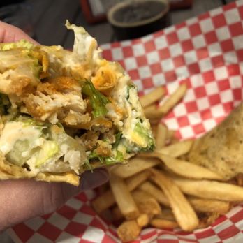 Starr Hill Biergarten - Buffalo Chicken Wrap w/ Fries - Beer Gardens Near Me - Tysons, Virginia