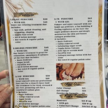 TK Beauty Salon - Pedicure menu and prices - Nail Salons Near Me - San Jose, California TK Beauty Salon - Pedicure menu and prices - Nail Salons Near Me - San Jose, California