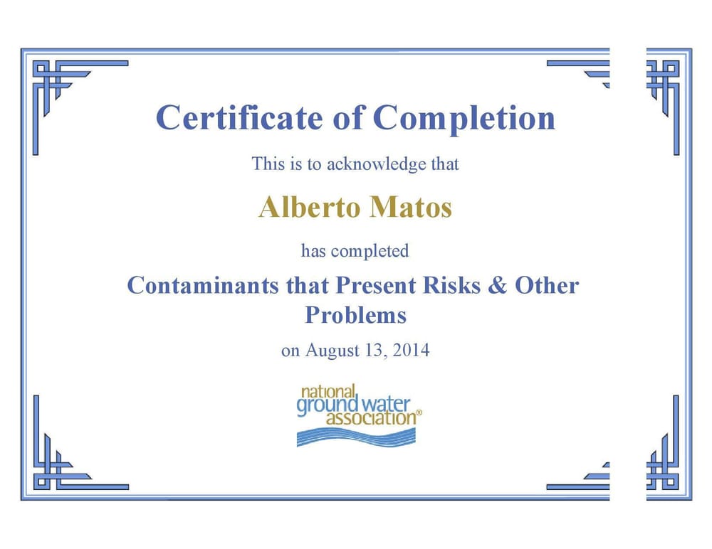 Slide of Living Services LLC - Water Division