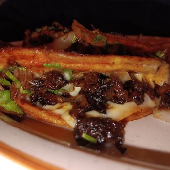 La Cabaña Midlothian - Steak Quesatacos.  Look at the char on that meat! - Mexican Near Me - Midlothian, Illinois