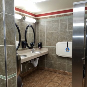 Petro Gas & Stopping Center - The bathroom I so raved about in my review! Gorgeous, right?! For a gas station, especially! - Gas Stations Near Me - Lebec, California