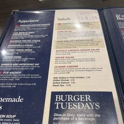 Post Office Pub Restaurant - Menu page 1