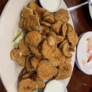 Fish City Grill - Fried pickles was an appetizer but was more like a whole meal serving! Couldn't finish. - Seafood Near Me - Mansfield, Texas Fish City Grill - Fried pickles was an appetizer but was more like a whole meal serving! Couldn't finish. - Seafood Near Me - Mansfield, Texas