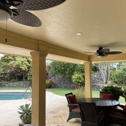 Done Maui - Two outside ceiling fans where can lights used to be. Love these!