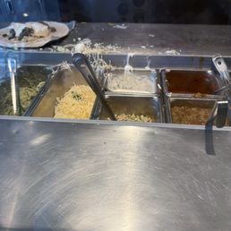 This is where the food is being served from. And where the chunk of stale corn I bit into came from.