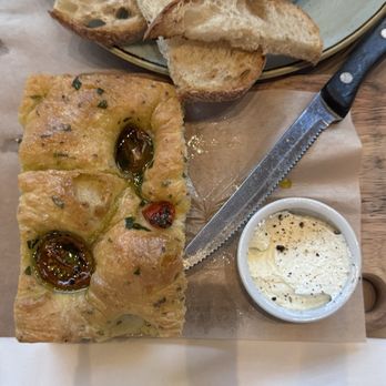 CUCINA Enoteca - roasted tomato focaccia - Italian Near Me - Irvine, California