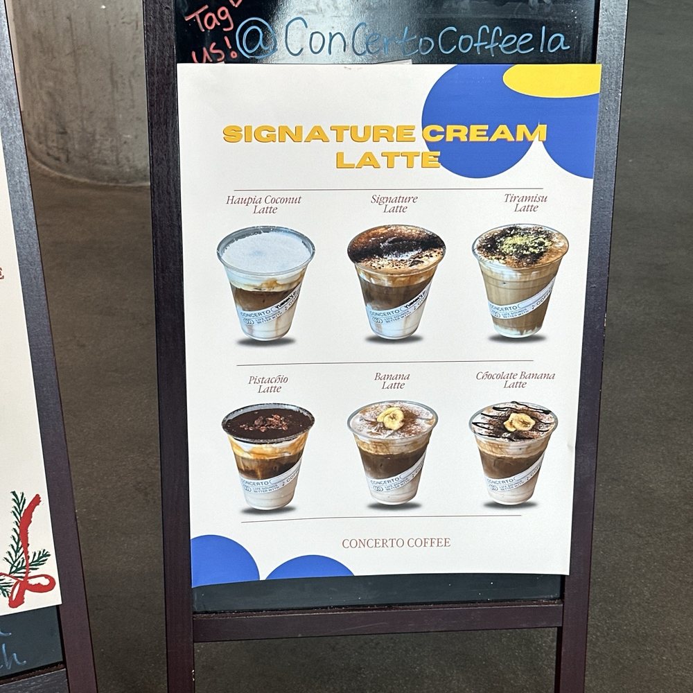 Concerto Coffee - Menu 2025 - Coffee & Tea Near Me - Los Angeles, California Concerto Coffee - Menu 2025 - Coffee & Tea Near Me - Los Angeles, California