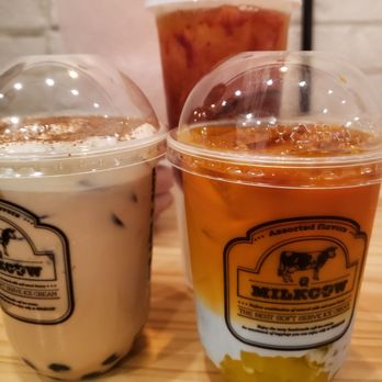 Sweet Cow Cafe - Thai with Agar Boba, Tiramisu with Brown Sugar Boba, Strawberry Float and Cotton Candy. - Ice Cream & Frozen Yogurt Near Me - Pasadena, California Sweet Cow Cafe - Thai with Agar Boba, Tiramisu with Brown Sugar Boba, Strawberry Float and Cotton Candy. - Ice Cream & Frozen Yogurt Near Me - Pasadena, California